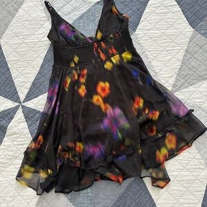 Urban Outfitters Black Multicolor Dress